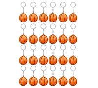 Bosiyrggrl Paquete de 24 Llaveros de Baloncesto, Mini Llaveros de Pelota AntiestréS de Baloncesto, Llaveros de Pelota Deportiva, Premio de Escolar para NiñOs