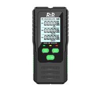 Bosiyrggrl Probador de Detector de RadiacióN de Campo ElectromagnéTico 3 en 1 Medidor EMF Medidor de Advertencia de Radiofrecuencia PortáTil Multifuncional