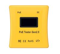 Bosiyrggrl Probador PoE 802.3bt de 90 W Mejorado. Probador de Voltaje y Corriente Portátil para Dispositivos PoE. Detector de CCTV Sin Batería.