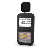 Bosiyrggrl Sonómetro Digital Portátil, Medidor de SPL, Medición de Ruido de Audio de 30-130 DB, Pantalla LCD Retroiluminada de Gran Tamaño para Uso Doméstico y Industrial.