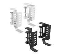 Bosiyrggrl Soporte para Computadora Portátil Escritorio, Soporte Colgante para Computadora para Oficina, Organizador Almacenamiento con Abrazadera Escritorio Lateral Computadoras Portátiles