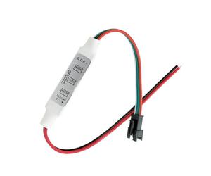 Bosiyrggrl SP002E Mini RGB LED Controlador de 3 Teclas DC 5-24V Inteligente de Agua Corriente Ilusión LED Controlador de Luz de Tira