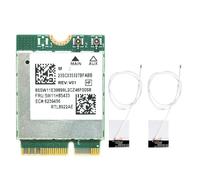 Bosiyrggrl Tarjeta Adaptadora Inalámbrica WiFi RTL8922AE WiFi7 de 6338 Mbps, 2,4 G/5 G/6 G, Tribanda M.2 NGFF Bluetooth 5.4 para 10/11