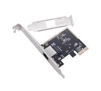 Bosiyrggrl Tarjeta de Red PCIE de 2,5 G, Adaptador PCI-e A RJ45 Gigabit Ethernet, Chip RTL8125BG, Tarjeta LAN 10/100/1000 M/2,5 G para Ordenador de Escritorio.