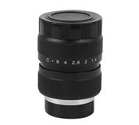 Bosiyrggrl Televisor Lente TV/Lente CCTV para CáMara C Mount 25Mm F1.4 en Negro