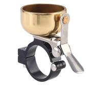 Bosiyrggrl Timbre de Bicicleta Retro, Sonido Fuerte y, Anillo para Manillar de Bicicleta de MontañA, Bocina, Alarma de Advertencia de Seguridad para Ciclismo, Dorado
