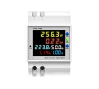 Bosiyrggrl Tuya WiFi Pantalla Digital Inteligente Medidor de Electricidad Medidor de Corriente de Voltaje de Carril DIN Medidor de Frecuencia de Factor de Potencia A