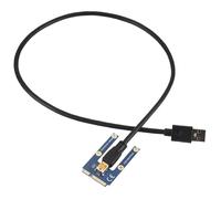 Bosiyrggrl USB 3.0 Mini PCI-E a PCIe PCI Express 1X a 16X Adaptador de Tarjeta Vertical Extensor Cable de ExtensióN para MineríA