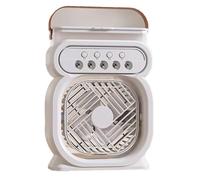 Bosiyrggrl Ventilador Aire Acondicionado Pequeño Refrigerador de Aire Doméstico Luz LED Humidificador Ventilador de Ajuste de Aire Ventilador de Oficina