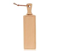 BOSKA Amigo S - Tabla de servir para quesos compacta, madera de haya, aspecto rústico, marrón, 22,4 cm