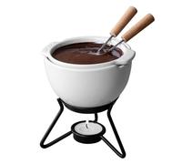 Boska Choco Fondue Petit Marie/Au bain-Marie - Juego de fondue de chocolate, nunca se quema, apto para microondas y lavavajillas, blanco, 8.5 onzas