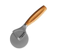 Boska Cortador de Pizza - Oslo+ Cortapizzas - Corta Pizza Professional - Pizza Cutter de Acero Inoxidable con Mango de Madera - La Plata