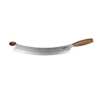 Boska Cuchillo de Pizza y Queso Oslo+ - Antiadherente BSF™ - Uso seguro con dos manos - Elegante - Roble y Acero inoxidable