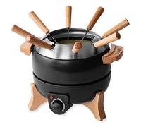 Boska Fondue eléctrica Party/Para fondue de queso, fondue de chocolate, olla caliente, fondue de aceite/controlador de temperatura/cable de alimentación extra largo / 8 tenedores / 2,3 litros/Con
