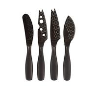 BOSKA Monaco+ Juego de Cuchillos para Queso, Acero Inoxidable, Negro