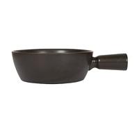 Boska Olla para fondue Nero/olla para fondue de queso/para estufa de gas, apta para lavavajillas, cerámica/negro, 1,3 litros