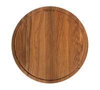 BOSKA Piedra de pizza Friends M - Marron tabla de roble - Pizza, tapas y otro aperitivos - Con un borde de recogida - 29 cm