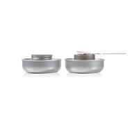 Boska Quemadores de fondue con extra seguras - Para juego de Fondue - Incluido gel combustible - Plata - 17.5 cm