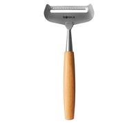 Boska Rallador de queso blando Amigo/cortador de queso para queso joven/mango ergonómico/acero inoxidable de alta calidad/madera de haya/extra antiadherente gracias al tratamiento BSF/muy afiladas