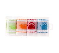 BOSKIMO Paños de Cocina Algodón Premium - Pack de 4 Trapos de Cocina Microfibra y Rizo, Trapos Cocina Algodón Absorbentes, Paños de Limpieza - Fabricado en Portugal