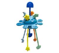 Bosmik - Juguetes Montessori 1-2 Años - Pulpo de Silicona sin BPA - Mordedor Bebe - Juguetes Niños 1-2 Años - Azul