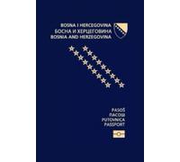 Bosnia and Herzegovina Passport Replica Lined Hardcover 6'' x 9'' Notebook /Journal 120 pages