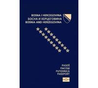 Bosnia and Herzegovina Passport Replica Lined Softcover 6'' x 9'' Notebook /Journal 120 pages