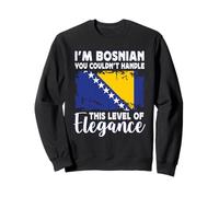 Bosnia Flag Proud Elegant Bosnian Boyfriend Girlfriend Sudadera