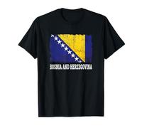 Bosnia y Herzegovina Bandera Envejecida Bosnia Herzegovina Camiseta