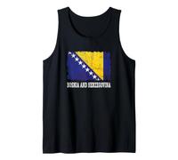 Bosnia y Herzegovina Bandera Envejecida Bosnia Herzegovina Camiseta sin Mangas