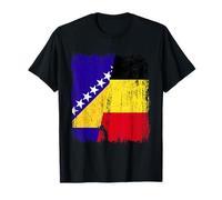 Bosnia y Herzegovina Bélgica Media Bandera Camiseta