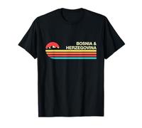 Bosnia y Herzegovina Colorido Estilo Vintage Camiseta
