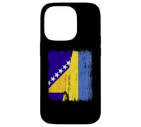 Bosnia Y Herzegovina Ucrania Media Bandera Carcasa para iPhone 14 Pro
