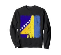 Bosnia Y Herzegovina Ucrania Media Bandera Sudadera