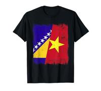 Bosnia y Herzegovina Vietnam Media Bandera Camiseta
