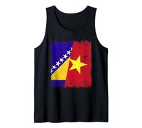Bosnia y Herzegovina Vietnam Media Bandera Camiseta sin Mangas