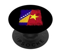 Bosnia y Herzegovina Vietnam Media Bandera PopSockets PopGrip Adhesivo