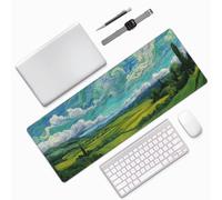 Bosque Alfombrilla Ratón 1200x600x3mm Árbol Alfombrilla Ratón,Grande Tapete Escritorio con Base de Goma Impermeable y Antideslizante,Precisión y Velocidad Sujeción Estable para PC,Oficina Decor 0E-797