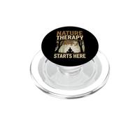Bosque Bañando Defensor Shinrin-yoku Naturaleza Terapia Amante PopSockets PopGrip para MagSafe