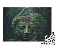 Bosque Buda Cara Puzzle 1000 Piezas para Adultos Difícil Puzzle Difícil Más Vendido Entrenamiento Mental Cartón Grueso 52x38cm/1000pcs
