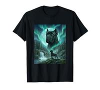 Bosque canino Cane Corso Aurora Borealis Northern Lights Camiseta