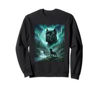 Bosque canino Cane Corso Aurora Borealis Northern Lights Sudadera