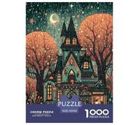 Bosque Cuento de Hadas Casa de Campo Puzzles Imposible,desafío for Adults Interesante Juego EduGatoivo 1000 Piezas Obra De Arte De Juego De para Adultos, Regalos A Partir De 14 Años 70x50cm/1000pcs