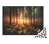 Bosque Dawn Puzzle Imposible,desafío para Adultos Arbor Entretenimiento Creativo 1000 Piezas Obra De Arte De Juego De para Adultos Y Niños Mayores De 12 Años 1000pcs (75x50cm)