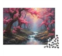 Bosque de cerezos Puzzle 1000 Piezas De Cartón Grueso Conjunto De Rompecabezas Anti Estrés Adultos para Arte De Pared DIY como Regalo Original 70x50cm/1000pcs