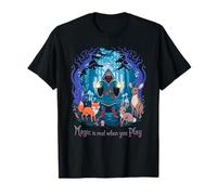 Bosque de Fantasía Magia Druida Criaturas Encantadas Camiseta