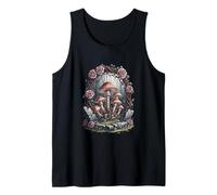 Bosque de hongos Goblincore místico - Escena gótica del crepúsculo Camiseta sin Mangas