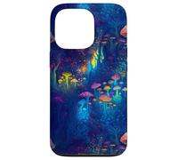 Bosque de hongos trippy con estética de brillo vívido Carcasa para iPhone 13 Pro