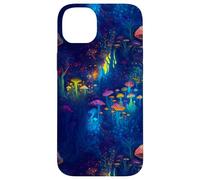 Bosque de hongos trippy con estética de brillo vívido Carcasa para iPhone 14 Plus