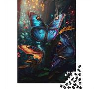 Bosque de Mariposas Puzzle para Adultos Puzzle de 1000 Piezas Ambiente Luminoso Puzzle para Toda la Familia Relajación Regalo 38x26cm/1000pcs